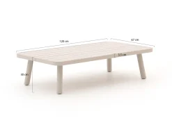Bellagio Torre Muzza Loungetisch 120x67x30 cm