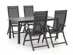 Bellagio Trappeto/Menzano 160 cm Gartenmöbel-Set 5-teilig verstellbar