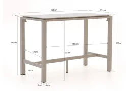 Bellagio Trecenta Bartisch 150x75x105cm