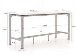 Bellagio Trecenta Bartisch 225x75x105cm