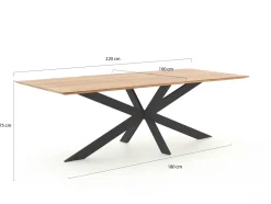 Bellagio Tredozio/Furato 220 cm Gartenmöbel-Set 7-teilig