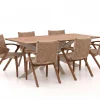 Bellagio Tredozio/Furato 220 cm Gartenmöbel-Set 7-teilig