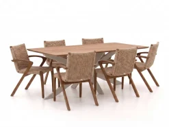 Bellagio Tredozio/Furato 220 cm Gartenmöbel-Set 7-teilig