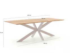Bellagio Tredozio/Furato 220 cm Gartenmöbel-Set 7-teilig