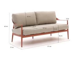 Bellagio Valli Gartensofa 177 cm