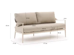 Bellagio Valli Gartensofa 177 cm