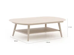 Bellagio Valli Loungetisch 110x60x31 cm