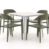 Bellagio Valli/Sora 90 cm Gartenmöbel-Set 5-Teilig Stapelbar