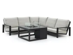 Bellagio Vezzano/Cosi 100 cm Ecklounge-Set mit Feuertisch 4-teilig