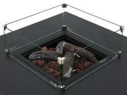 Bellagio Vezzano/Cosi 100 cm Ecklounge-Set mit Feuertisch 4-teilig