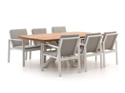Bellagio Vezzano/Induno Dänisch oval 220 cm Gartenmöbel-Set 7-teilig
