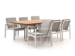 Bellagio Vezzano/Induno Dänisch oval 220 cm Gartenmöbel-Set 7-teilig