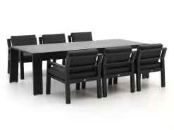 Bellagio Vinadio 255 cm Low Dining Gartenmöbel-Set 7-teilig