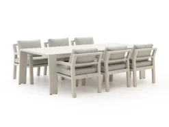 Bellagio Vinadio 255 cm Low Dining Gartenmöbel-Set 7-teilig