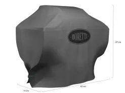 Boretti Abdeckung für Leonardo 2B Gasgrill 62x13x87 cm