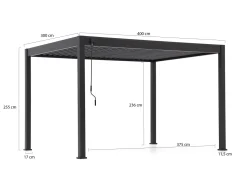 Cedrino Pergola 400x300x255 cm