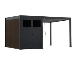 Cedrino Pergola 300x300x255 cm inkl. Stauraum 300x200 cm