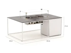 Cosidesign Line Lounge Feuertisch 120x80x47cm