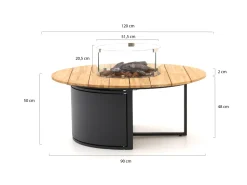 Cosiloft Lounge Feuertisch ø 120 cm (h: 50 cm)