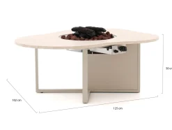 Cosiloft Novi Lounge Feuertisch 125x102x50 cm