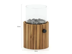 Cosiscoop Timber round Tischkamin (ø 18 cm, h: 30 cm)