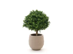 Designplants/Luca Lifestyle Buxus Kugel Kunstpflanze (h:40 cm) mit Bordo Balloon Blumentopf