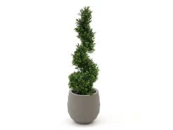 Designplants/Luca Lifestyle Buxus Spirale Kunstbaum (h:100 cm) mit Bordo Balloon Blumentopf