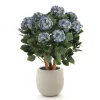 Designplants/Luca Lifestyle Hortensie Kunstpflanze (h:80 cm) mit Grigio Balloon Blumentopf