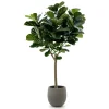 Designplants/Luca Lifestyle Lyrata Y Kunstbaum (h:220 cm) mit Grigio Balloon Blumentopf