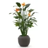 Designplants/Luca Lifestyle Lyrata Y Kunstbaum (h:220 cm) mit Ruvido Organic Blumentopf