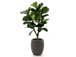 Designplants/Luca Lifestyle Lyrata Y Kunstbaum (h:130 cm) mit Terreno Tall Balloon Blumentopf