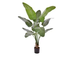 Designplants/Luca Lifestyle Strelitzia Nicolai Kunstpflanze (h:145 cm) mit Grigio Tall Balloon Blumentopf