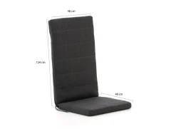 Fiber Outdoor Kissen Auflage Hochlehner 124x48cm