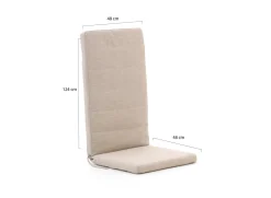 Fiber Outdoor Kissen Auflage Hochlehner 124x48cm
