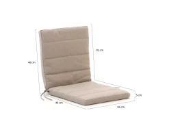 Fiber Outdoor Kissen Auflage Niedriglehner 92x46cm