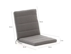 Fiber Outdoor Kissen Auflage Niedriglehner 92x46cm