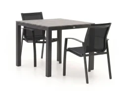 Forza Altea/Fidenza 90 cm Gartenmöbel-Set 3-teilig stapelbar