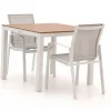 Forza Altea/Fidenza 90 cm Gartenmöbel-Set 3-teilig stapelbar