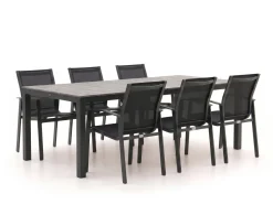 Forza Altea/Fidenza 220 cm Gartenmöbel-Set 7-teilig stapelbar
