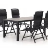 Forza Capri/Fidenza 160 cm Gartenmöbel-Set 5-teilig verstellbar