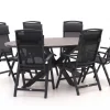 Forza Capri/Fidenza oval 220 cm Gartenmöbel-Set 7-teilig verstellbar