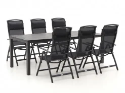 Forza Capri/Menzano 220 cm Gartenmöbel-Set 7-teilig verstellbar