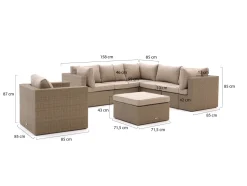 Forza Cecita Ecklounge-Set 7-teilig 6-Sitzer