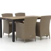 Forza Cecita/Fidenza 160 cm Gartenmöbel-Set 5-teilig