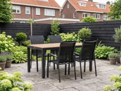 Forza Centallo/Fidenza 160 cm Gartenmöbel-Set 5-teilig stapelbar