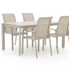 Forza Centallo/Sestino 160 cm Gartenmöbel-Set 5-teilig stapelbar