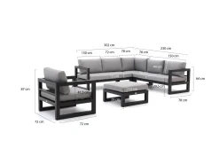 Forza Citerna Ecklounge-Set 5-teilig