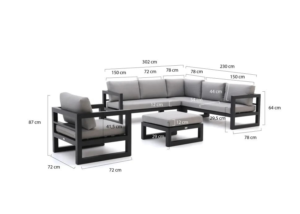 Forza Citerna Ecklounge-Set 5-teilig