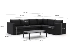 Forza Giotto/Ciane Ecklounge-Set 3-teilig rechts