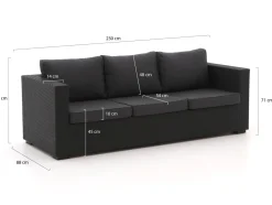 Forza Giotto/Ciane Sofa-Lounge-Set 3-teilig